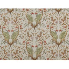 The Chateau by Angel Strawbridge A Woodland Trail Linen Fabric by The Metre